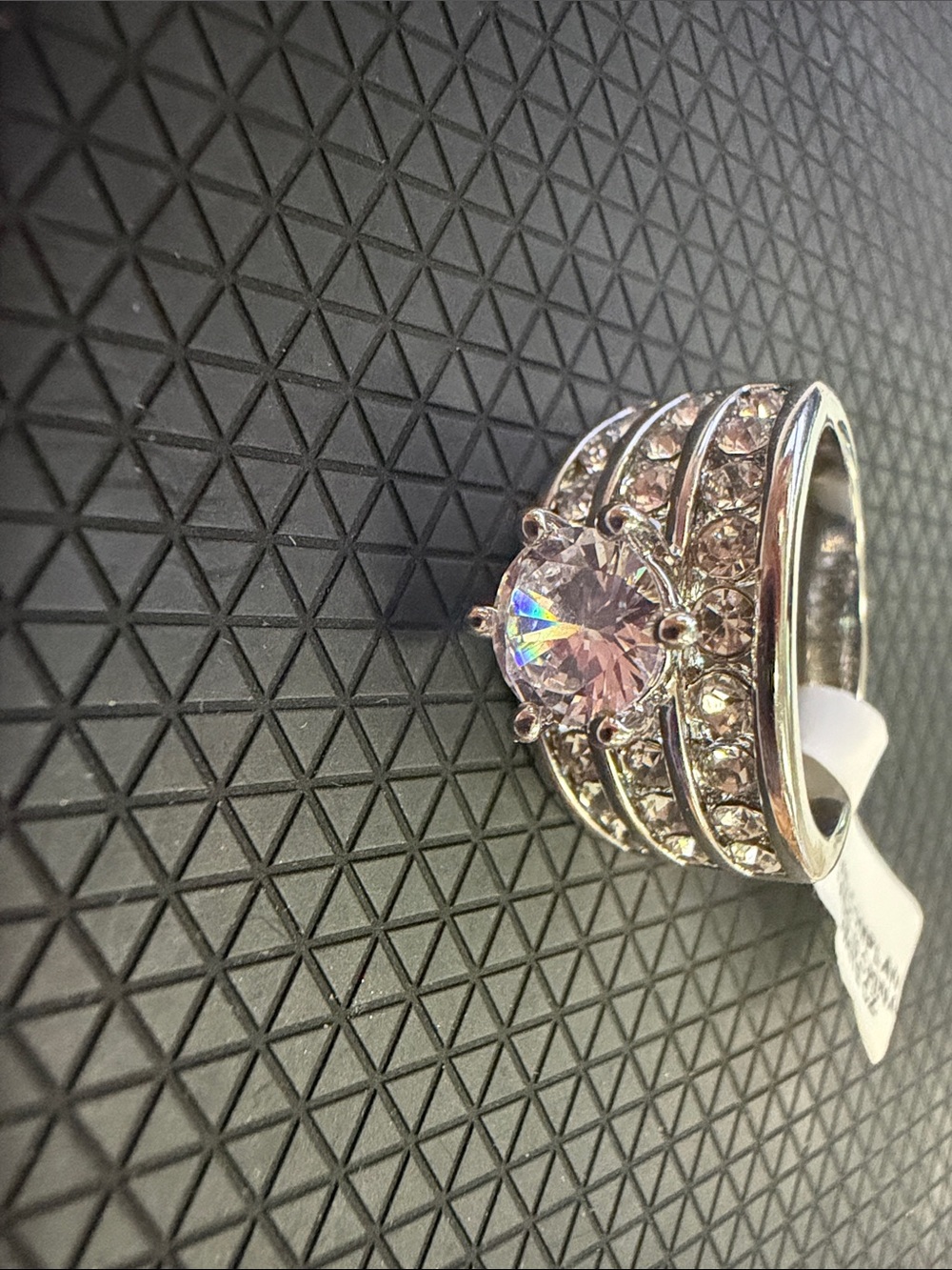 Sparkling CZ Cocktail Ring size 8 - Women Jewelry